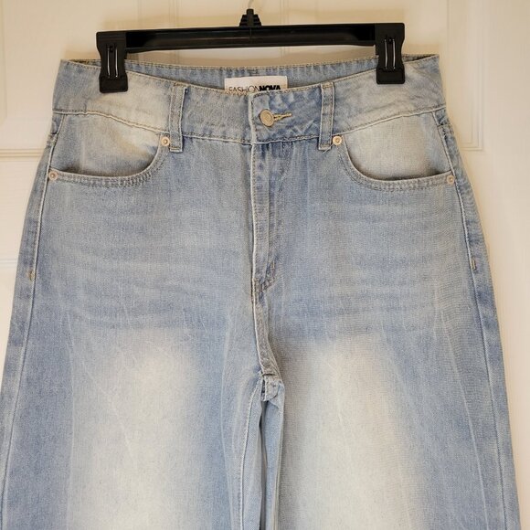 FASHION NOVA Wide Leg High Rise/Waist Baggy Jeans NWOT - Picture 5 of 10